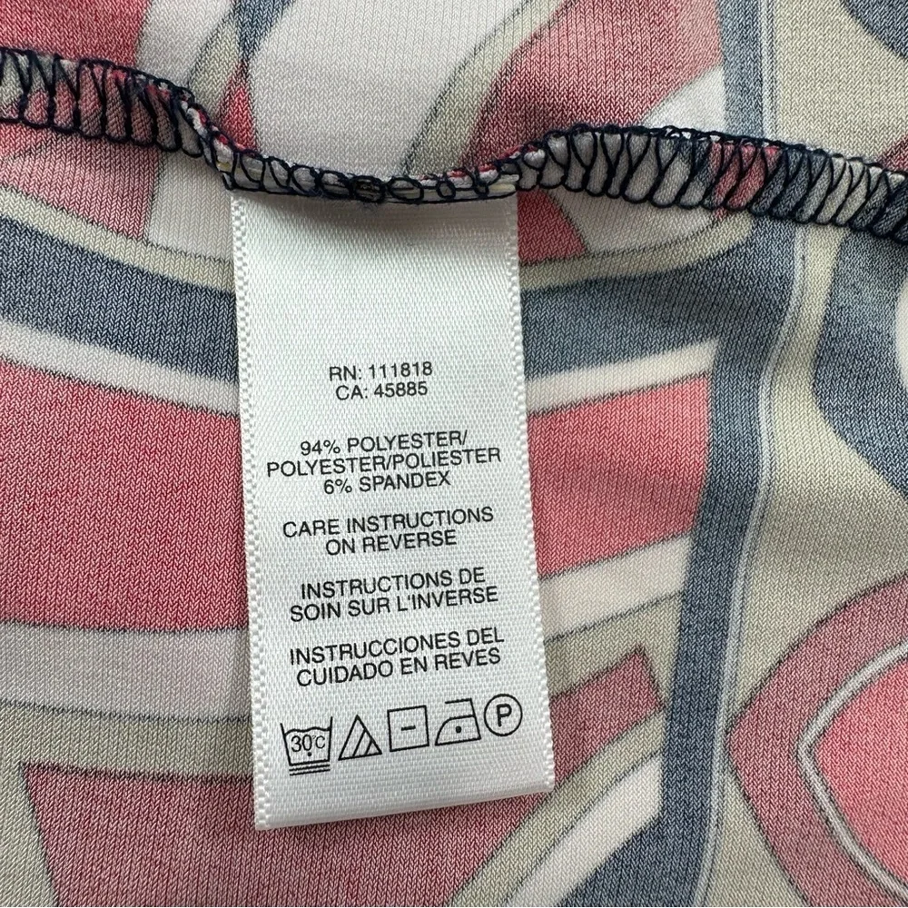NWOT Michael Kors Stylish Women's Multicolor Geometric Top